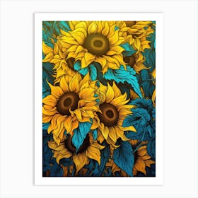 Sunflowers 86 Art Print