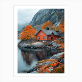 House By The Lake 1 Art Print