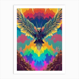 Eagle In The Sky Art Print