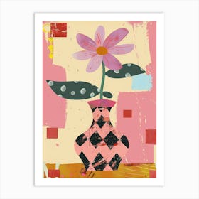 Wild Flower Vase 3 Art Print