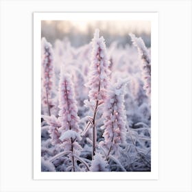 Frosty Botanical Veronica 2 Art Print