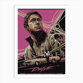 Drive Stuntman Art Print