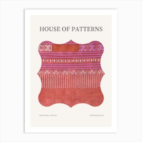 Textile Pattern Poster 2 Art Print