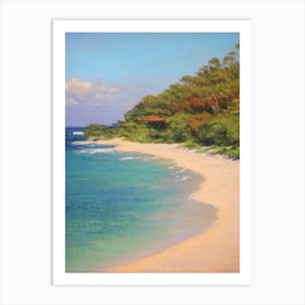 Doctor'S Cave Beach Jamaica Monet Style Art Print