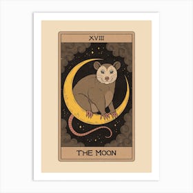 The Moon - Possum Tarot Art Print