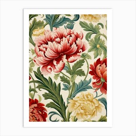 Floral Wallpaper Pattern 24 Art Print