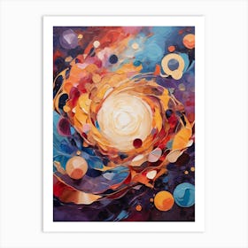 Galaxy Painting 4 Art Print