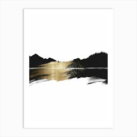 Black And Gold 29 Art Print