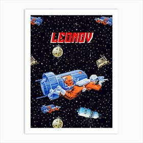Leonov — Soviet space art [Sovietwave] Art Print