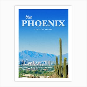 Phoenix Cityscape Art Print