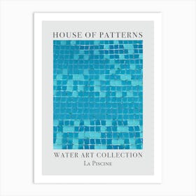 House Of Patterns La Piscine Water 13 Art Print