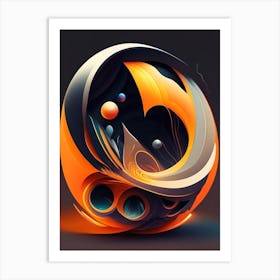 Electromagnetism Comic Space Space Art Print