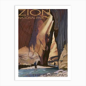 Zion National Park The Narrows Art Print