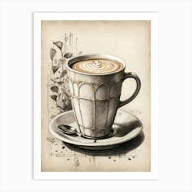 Latte Art Art Print