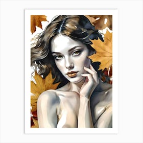 Autumn's Golden Whisper Art Print