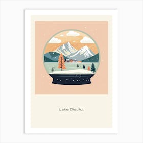 The Lake District United Kingdom Snowglobe Poster Art Print