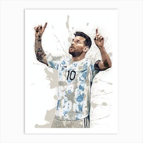 Lionel Messi Argentina 1 Art Print