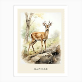 Beatrix Potter Inspired  Animal Watercolour Gazelle 2 Art Print