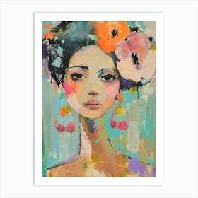 Flower Girl Art Print