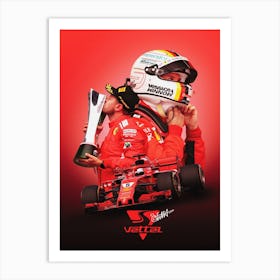 Sebastian Vettel 2 Art Print