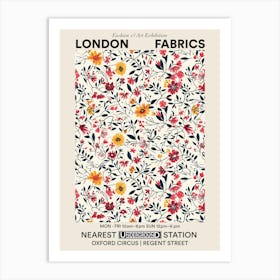 Poster Floral Charm London Fabrics Floral Pattern 7 Art Print
