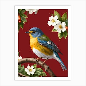 Bird On A Branch 1 Art Print