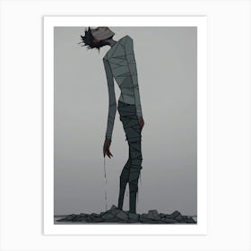 Zombie Man Art Print