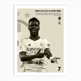 Vinicius Junior Art Print