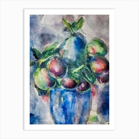 Mangosteen Classic Fruit Art Print