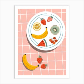 Fruit Plate Art Print