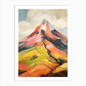 Cotopaxi Ecuador 1 Mountain Painting Art Print