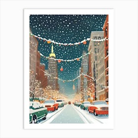 Christmas In New York City Art Print