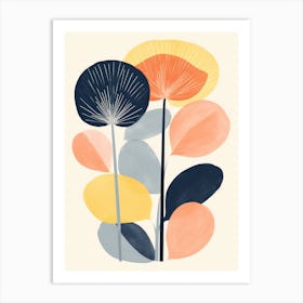 Abstract Flower Print Art Print