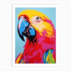 Andy Warhol Style Bird Parrot 4 Art Print