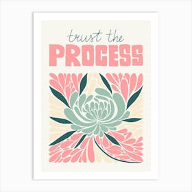 Trust The Process Boho Botanical Matisse Style Art Print