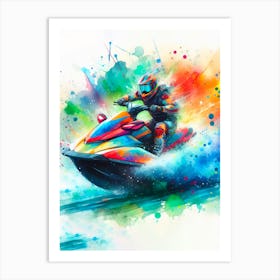 Jet Ski Rider 2 Art Print