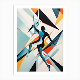 Abstract Figures In Motion Art Print