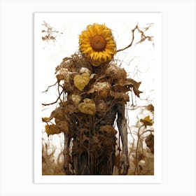 Dead Sunflowers 3 Art Print