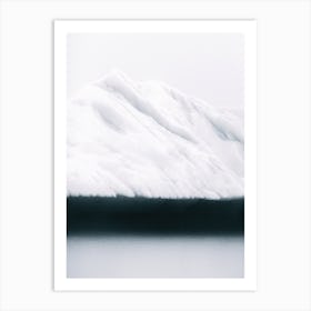 Minimalist Iceberg In The Ocean Art Print