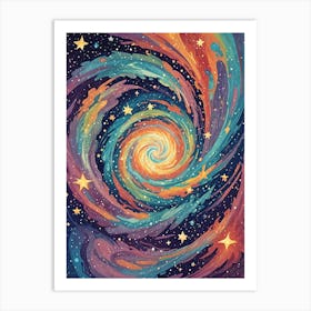 Rainbow Galaxy Art Print