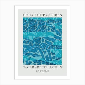 House Of Patterns La Piscine Water 14 Art Print