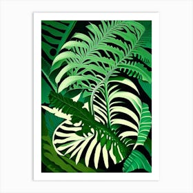 Giant Chain Fern Vibrant Art Print