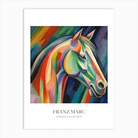 Franz Marc Inspired Horses Collection Painting Colourful Art Print