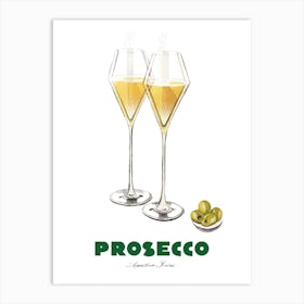 Prosecco Painting Art Print