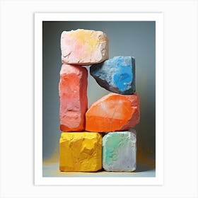 Stacked Rocks, Stones Art 2 Art Print