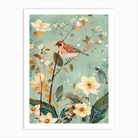 Bird In The Garden Art Print