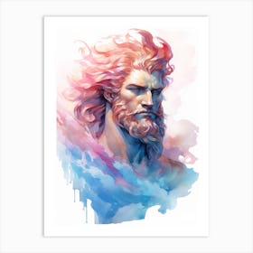 Illustration Of A Poseidon 1 Art Print