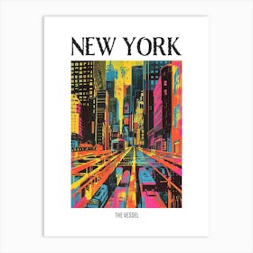 The Vessel New York Colourful Silkscreen Illustration 3 Poster Art Print