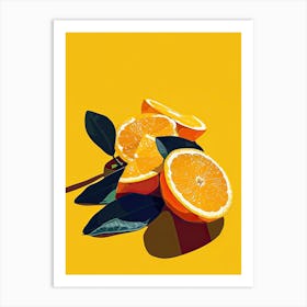 Oranges Minimalism Art Print