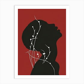 Silhouette Of A Woman 62 Art Print